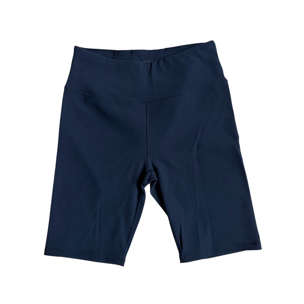 Calia Womens Essential Rib High Rise Bike Shorts (Navy) - Medium (?)